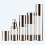 Best Value Classical 30ml Aluminum Collar Plastic Airless Bottle For Day Cream Transparent Bottle For Lotion