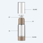 New Design Low Price Round Shape Transparent AS Material Lotion Bottle Empty 1oz Plastic Cream Airless Bottle - 图片 2