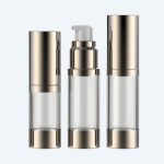 New Little Aluminium 15ml Body Cream Airless Bottle Plastic Cosmetic Serum Bottle With Different Actuator