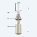 Customizable Empty Slim Plastic Foam Cream Bottle 15 25 30ml Cosmetics Face Skin Care Airless Bottle - 图片 2