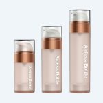 New Arrival PETG 50ml 80ml 120ml Cosmetic Packaging Luxury Transparent-wall Lotion Airless Pump Bottle With Pump