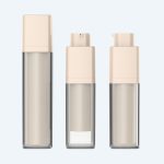 Luxury 15ml 30ml 50ml Square Cosmetic Bottle Cosmetic Essence Airless Twist Up Pump Bottle