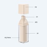 15ml 30ml High Quality 50ml 1oz Acrylic Square Airless Pump Bottle For Lotion Serum Cosmetic - 图片 2