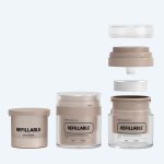 Custom Pet Skincare Airless Vacuum Cream Pump Jar 50g Cosmetic Refillable Airless Cream Jar