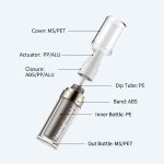 Wholesale Empty Double Wall Slim Shape Cosmetic Bottle 30ml 50ml 80ml Upside Down Lotion Bottle - 图片 2