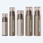 Luxury Brown AS Plastic Skincare 1oz Empty Liquid Foundation Airless Lotion Bottles With Pump Spray Pump