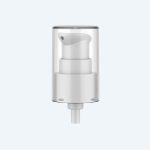 20/410 Cosmetic White Plastic Smooth Cream Pump Treatment Pump With Cover