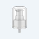 24/410 Cosmetic White Plastic Smooth Cream Pump Treatment Pump With Big Cover