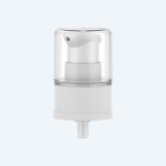 Cosmetic White Plastic Frosted Cream Pump Treatment Pump With Cover