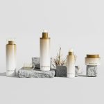 30ml 50ml Color Cosmetic Packaging Bottle Skin Care Round Cosmetic Set Jar Include PET Airless Bottle Lotion Bottle