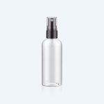 Factory Price Empty 45ml Round Fine Mist PET Plastic Spray Bottle for Cosmetic Packaging With Clear Cap