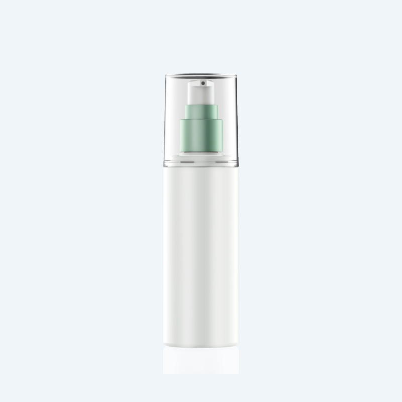 20A4-0120 120ml White Cosmetic Bottle Lotion Foundation Face Cream Press Pump Bottle With Big Cap - 图片 1