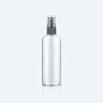 Wholesale 100ml PET Plastic Bottle with Black Pump Spray for Cosmetic Packaging