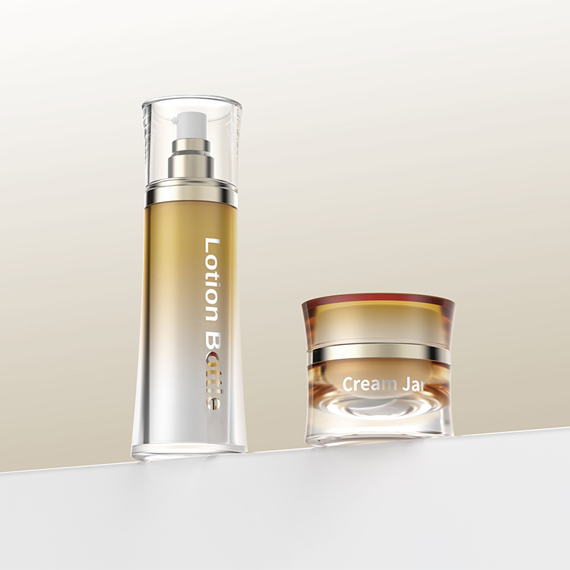 2201-2304 Fashionable 4oz Cosmetic Lotion Bottle 50g Jar Luxury Acrylic Jar Cosmetics Packaging Skin Care - 图片 1