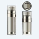 Luxury Personal Care Chamber Empty Bottle Cosmetic Double Tube Pump Bottle For Skincare