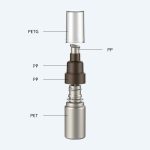 Plastic 1oz Sweet Brown Body Lotion Pumps Cosmetic Bottles Packaging Skincare Lotion Cream Pump Bottles - 图片 2