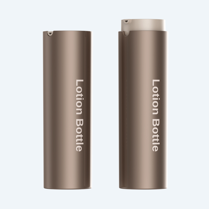 2221 晟祺30ml圆柱双层按压式乳液瓶可替换装 乳液精华瓶化妆品分装瓶 - 图片 1