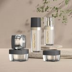 Luxury Square Shape Empty High End Cosmetic Jar Gold Color Acrylic Plastic 15g 30g 50g Hot-selling