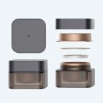 Custom Sample 50g Square Pot Jars Plastic Cosmetic Containers Set  50g Acrylic Liquid Creams Jar