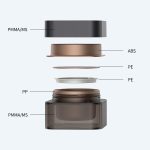 Custom Sample 50g Square Pot Jars Plastic Cosmetic Containers Set  50g Acrylic Liquid Creams Jar - 图片 2