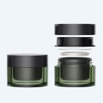 China Factory Directly Provide Wholesale Round Double Wall Acrylic 50 Gram Skin Care Cream Plastic Jar