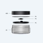 100G扁平面膜罐 可定制单层膏霜瓶 防漏高透美妆包装 - 图片 2