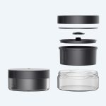 Wholesale Custom Double Wall Flat 100g AS Empty Body Scrub Butter Cream Jars with Lid Cosmetic