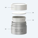 100ml 150ml 200ml Refillable Replaceable PP Jar Eco Friendly Face Body Packaging Plastic Cosmetic Jar - 图片 2