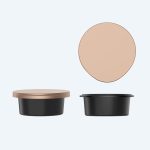 Factory Directly Provide Custom Logo 20g Plastic Jar Cosmetic Green PP Travel Cream Body Cream Jar