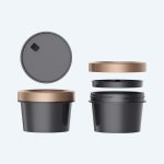 Cream Jar Biodegradable Cosmetic Packaging Jar Plastic Luxury Empty OEM 45g Care Plastic Jar