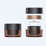 Round Cosmetic Cream Jar Luxury Acrylic Empty Lady 15g 30g 50g Cosmetic Packaging Containers