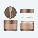 Factory Best Selling Travel Jar Round Pet Single-Wall Cosmetics Cream Empty Jar With Spoon