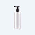 150ml Transparent Plastic Lotion Bottle With Flat Shoulder With Pump for Cosmetic Packaging and Hair Conditioner Bottle