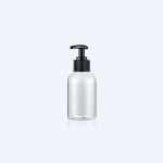 Wholesale 80 ML PET Plastic Facial Cleanser Empty Clear Hand Sanitizer Face Wash Dispenser Black Pump Bottle