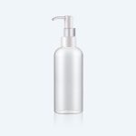 250ml PET Plastic Bottle in White Pump Nozzle with Lock Flip Cap Cosmetic Shampoo Dispenser