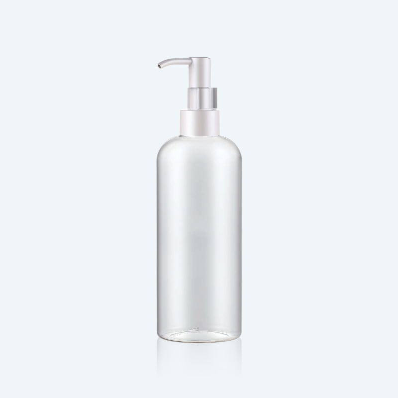 24B2-0500 500ml PET Plastic Bottle in White with Lock Flip Cap Cosmetic Shampoo Dispenser - 图片 1