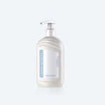 500ml Flat Bottle Body White Liquid Soap Bottles PET Plastic Cosmetic Container, Body Lotion Bottle With Pump