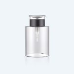 180ml Portable Push Down Empty Lockable Pump Dispenser Clear Cosmetic Container for Nail Polish Makeup Remover Pump Bottles