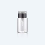 100ml Portable Push Down Empty Lockable Pump Dispenser Clear Cosmetic Container for Nail Polish Remover Pump Bottles
