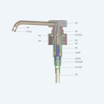 Long Nozzle Waterproof/Leak-proof Ribbed Plastic Bottle Pump Dispenser - 图片 2