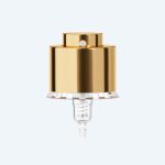 Luxury 15mm 18mm 20mm Gold Aluminum Fine Mist Sprayer Pump Anodized Plastic Perfume Gold Metal Aluminum Atomizer for Bottles