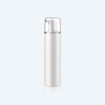200ml PET Cosmetic  Bottle Foaming Bottle Round Clear  Cap Lid Customization Upside Squeeze