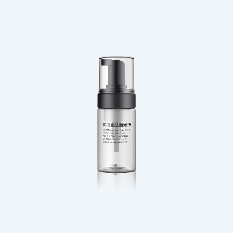 43A2-0100 100ml Empty Amber Black White Cosmetic Plastic PET Shampoo Foam Bottle - 图片 1