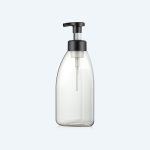 Custom 800ml PET Cosmetic Bottle with Pump Spray Head for Shampoo Lotion