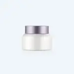 50ml Purple Cap PET Plastic Jars Empty Cosmetic Container with Cream Bottle Lids for Skin Care Cosmetics Packaging
