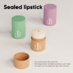 15g Cylinder Lipbalm Tube Packaging Pp Lip Film Container Cosmetic Deodorant Bottle Plastic Twist Up Lip Balm Bottle - 图片 3