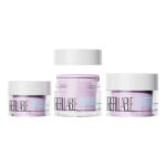 Refillable cream jars in 100ml, 150ml, and 200ml sizes
