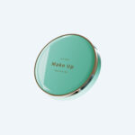 Custom Logo Green Compact Powder case Pressed Powder Packaging Cosmetic Makeup Powder case