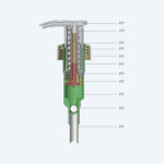 Spring Outside And Left-Right Plastic Lotion Pumps 33/410 For Liquid Soap Mono Lotion Pump - 图片 2