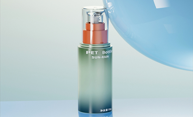 "55ml PET bottle with 20/410 closure and transparent cap